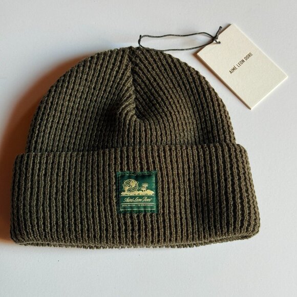 Aime Leon Dore Other - Aimé Leon Dore Climbing Ivy Green Waffle Beanie - Made in USA